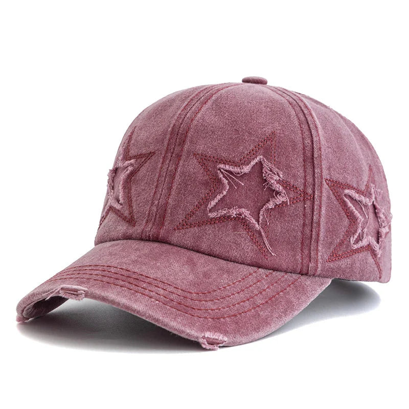Y2K Acid Wash Star Cap Newgew