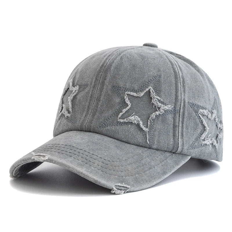 Y2K Acid Wash Star Cap Newgew
