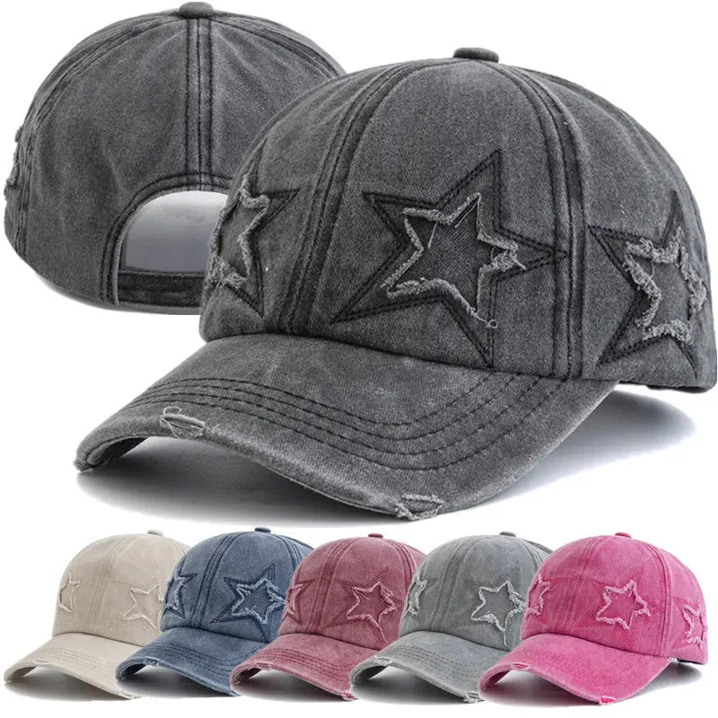 Y2K Acid Wash Star Cap Newgew