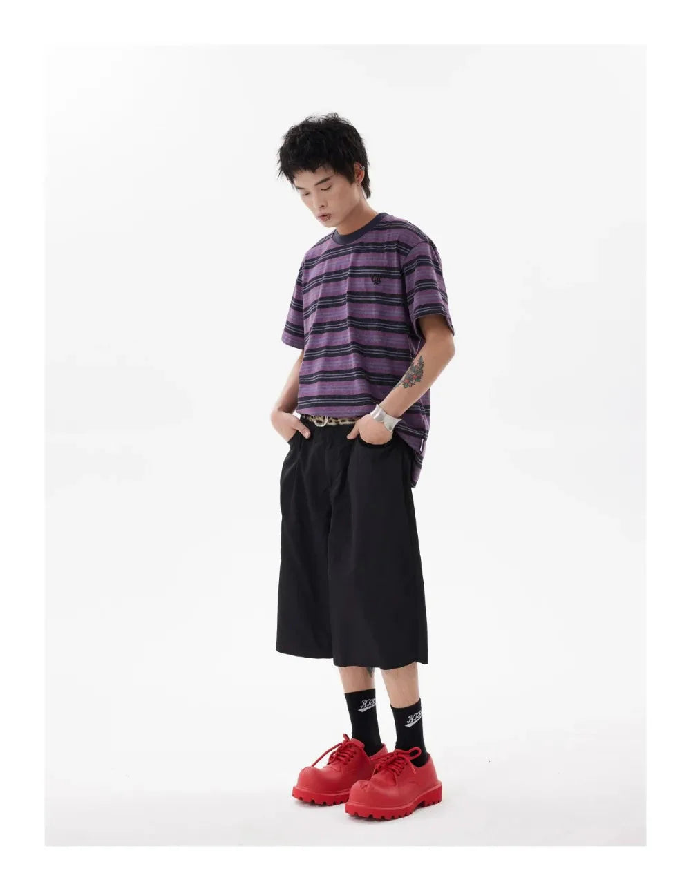 Y2K Embroidered Dragon Shorts Newgew