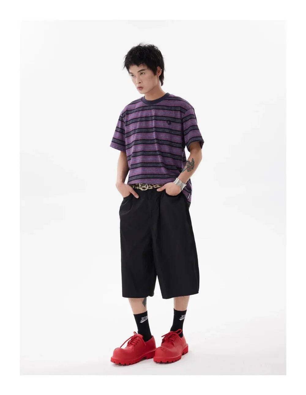 Y2K Embroidered Dragon Shorts Newgew