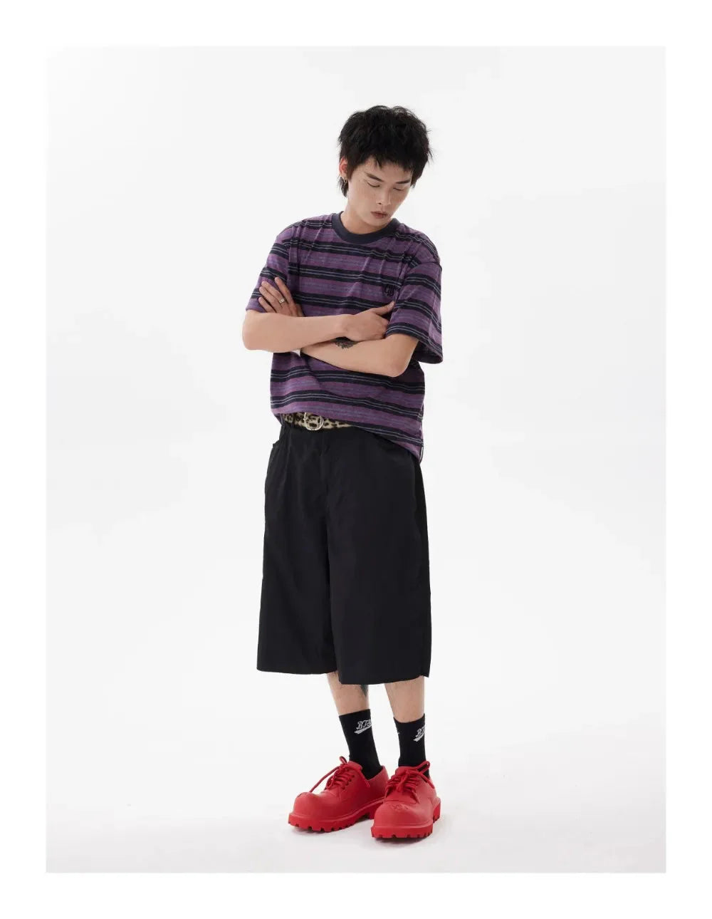 Y2K Embroidered Dragon Shorts Newgew