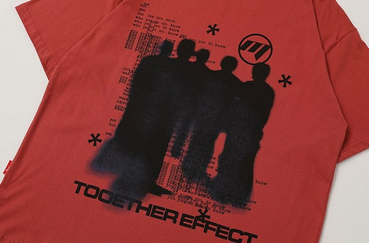 Y2K Grunge Silhouette Graphic T-Shirt Newgew