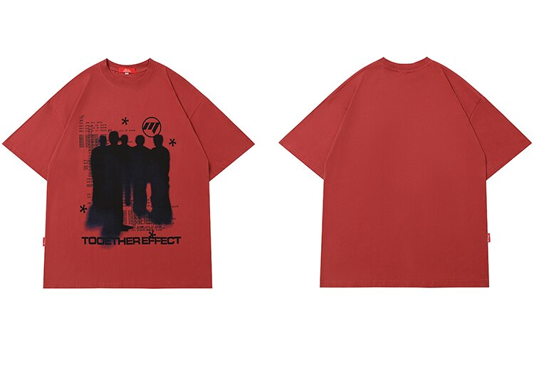 Y2K Grunge Silhouette Graphic T-Shirt Newgew