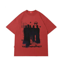 Y2K Grunge Silhouette Graphic T-Shirt Newgew