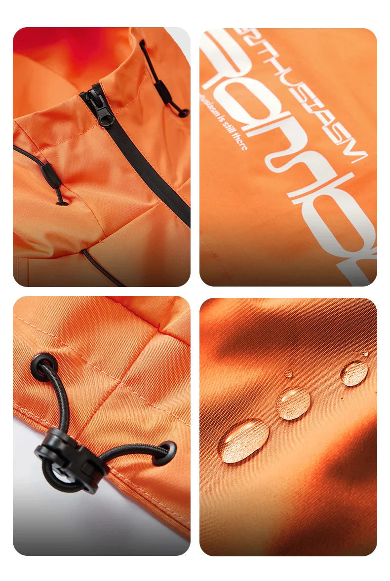 Zip Up Water Repellent Hooded Jacket Newgew