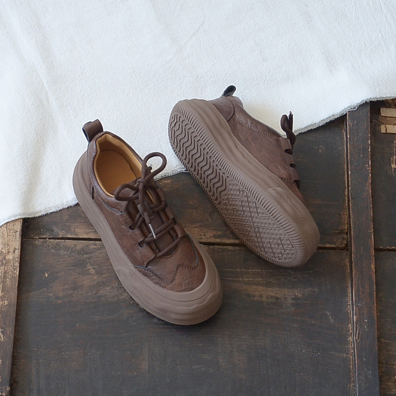 Women Autumn Retro Minimalist Soft Casual Shoes Newgew Shoes