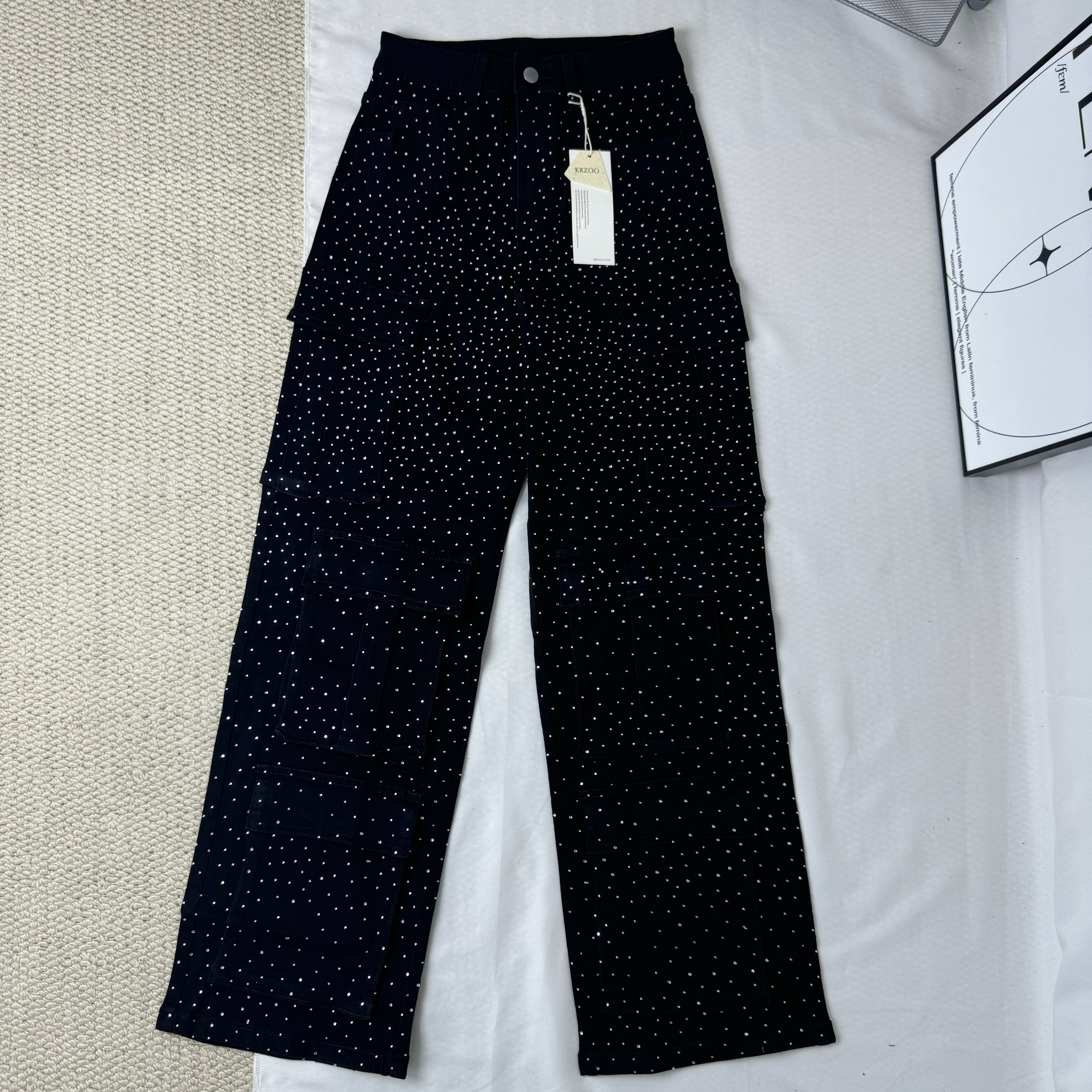 High-Waisted Starry Sky Jeans PinTow