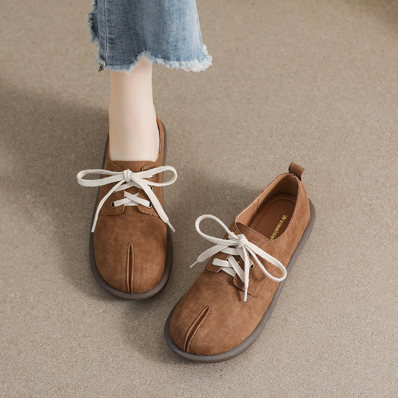 Women Retro Minimalist Flat Casual Shoes Newgew Shoes