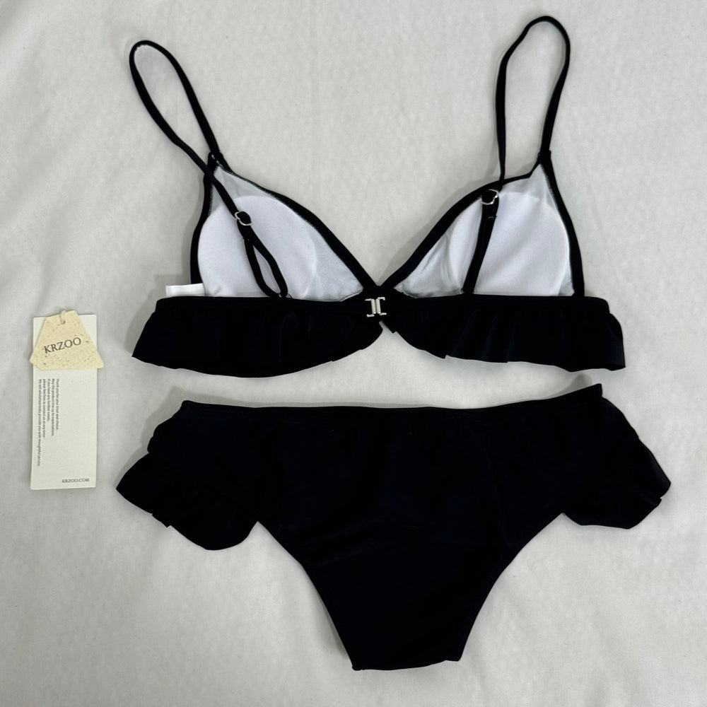 Bikini Swimsuit, Solid Color Bikini Set PinTow