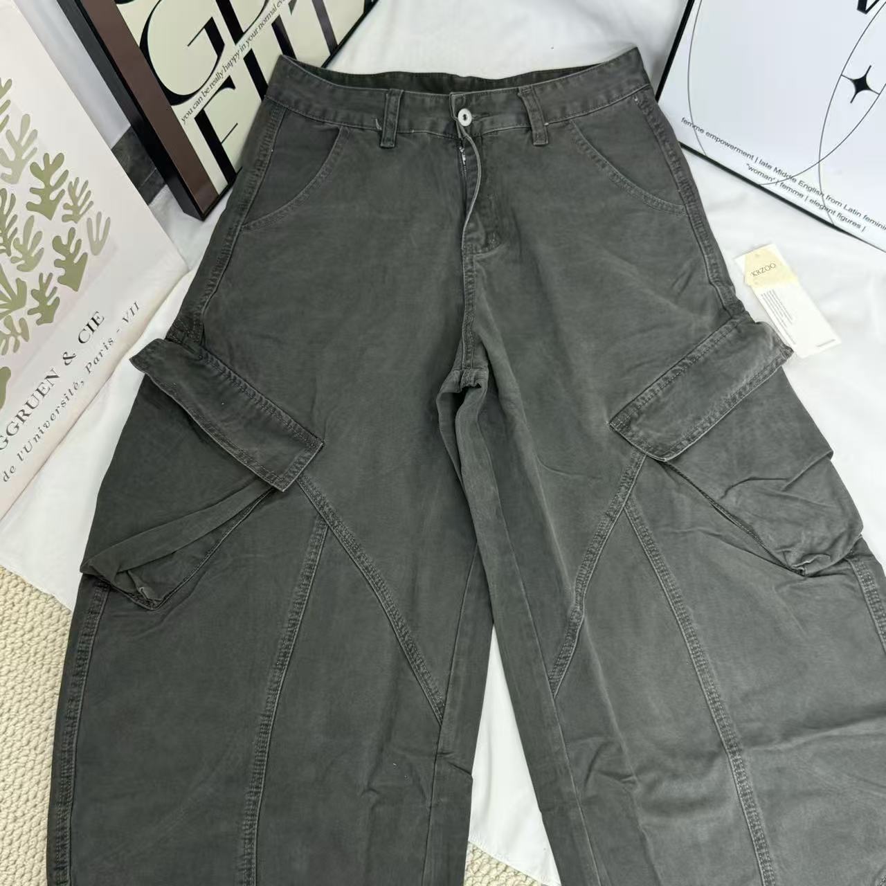 Cargo-Style Curved-Leg Rousers PinTow