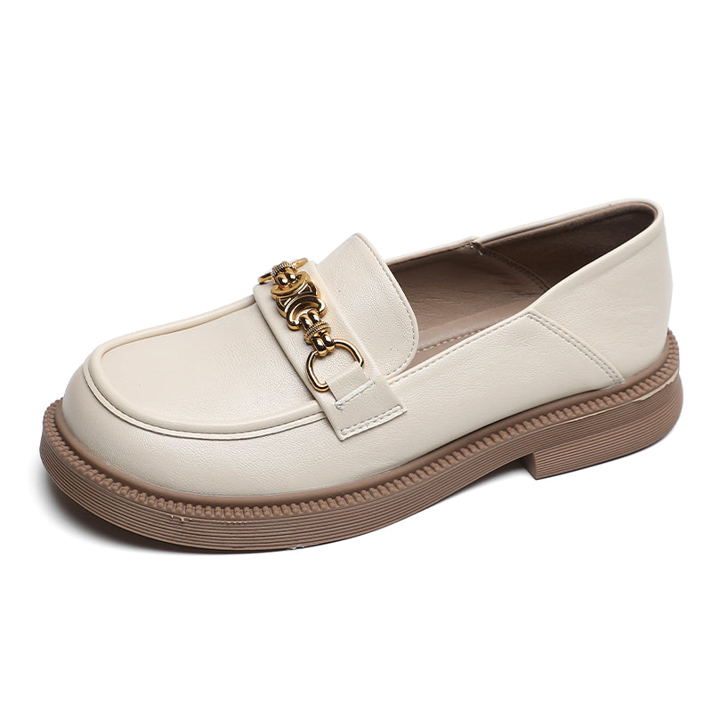 Women Retro Casual Soft Microfiber Leather Loafers Newgew Shoes
