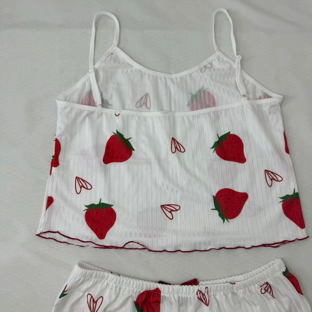 Strawberry Heart Patterned Set PinTow