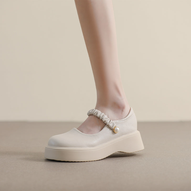 Women Minimalist Soft Leather Mary Jane Shoes Newgew Shoes