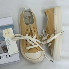 Versatile Round-Toe Platform Sneakers PinTow