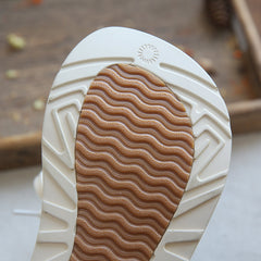 Women Retro Patchwork Leather Thick Sole Casual Shoes Newgew Shoes