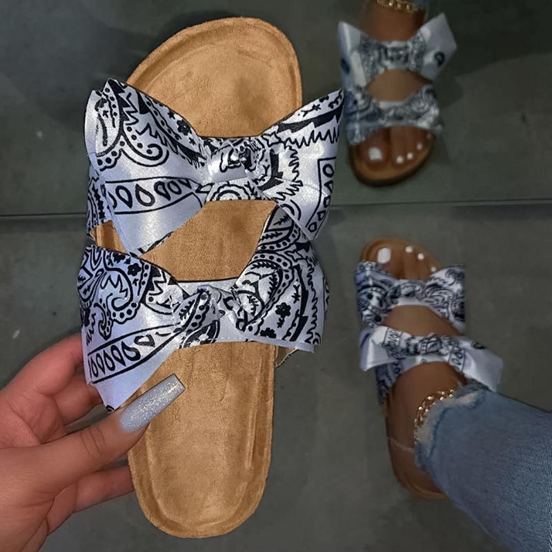 Fashion All-match Bow Beach Slippers NewGew