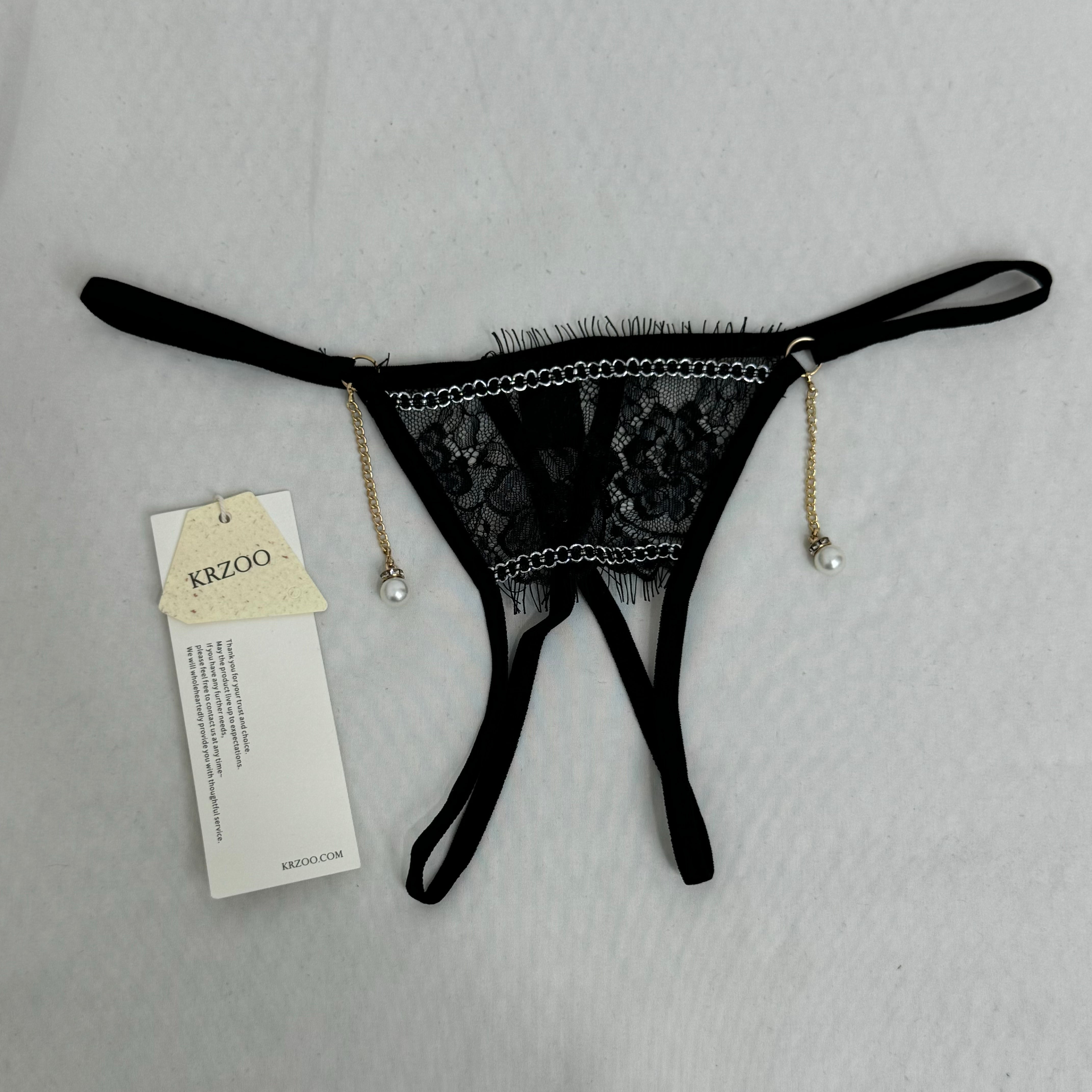 Lace European And American Style Low-Waisted Thongs PinTow