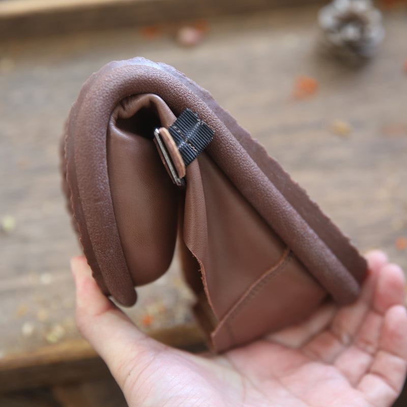 Women Retro Minimalist Soft Leather Flat Casual Shoes Newgew Shoes