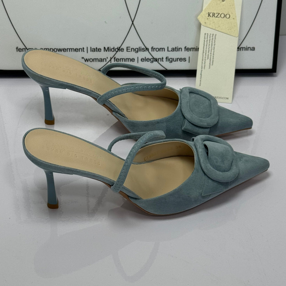 Low-Cut, Narrow Heel, Pointed-Toe High Heels PinTow