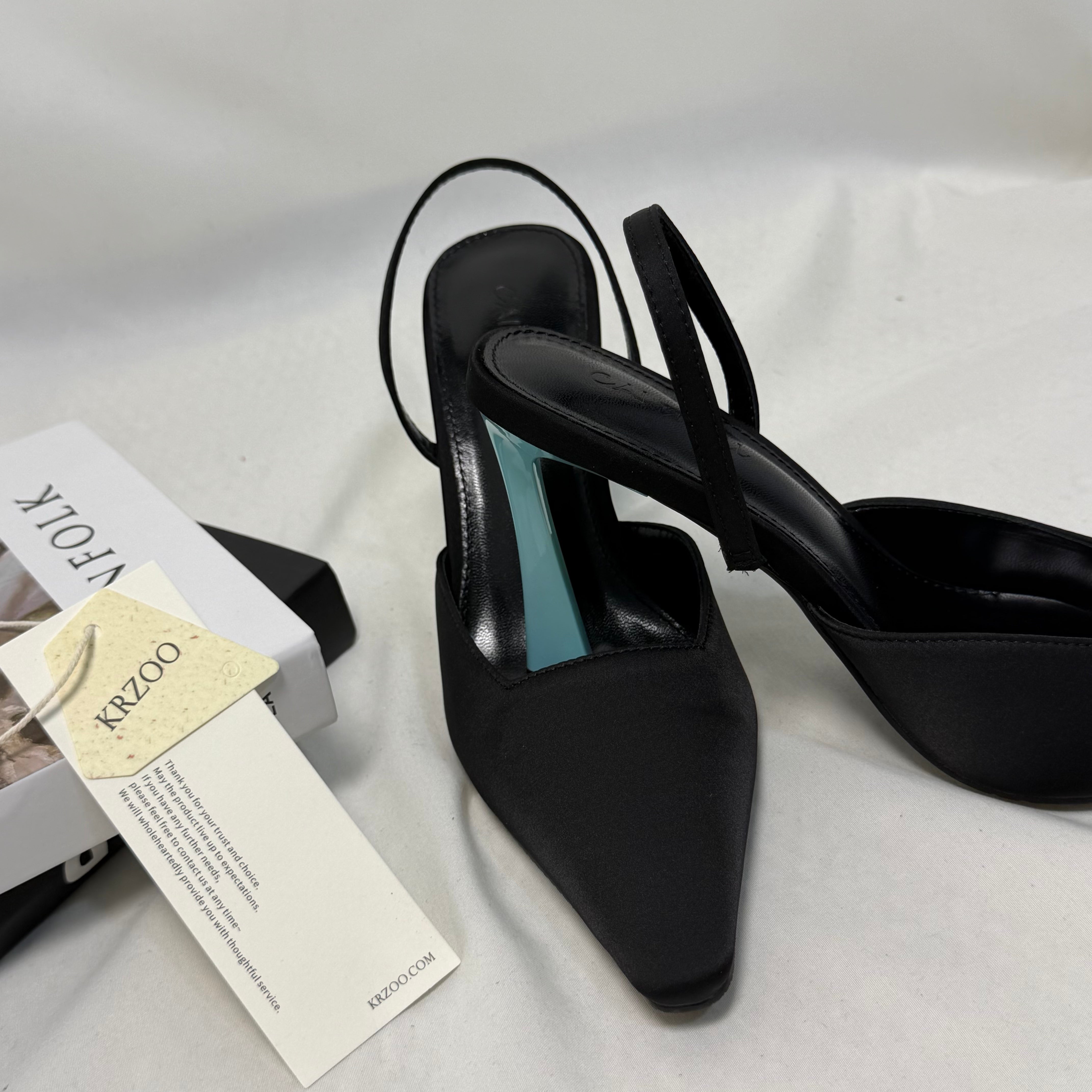 Round-Toe Low-Cut One-Strap High-Heeled Shoes PinTow