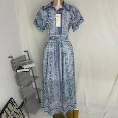 Fitted Color-Block Midi Dress PinTow