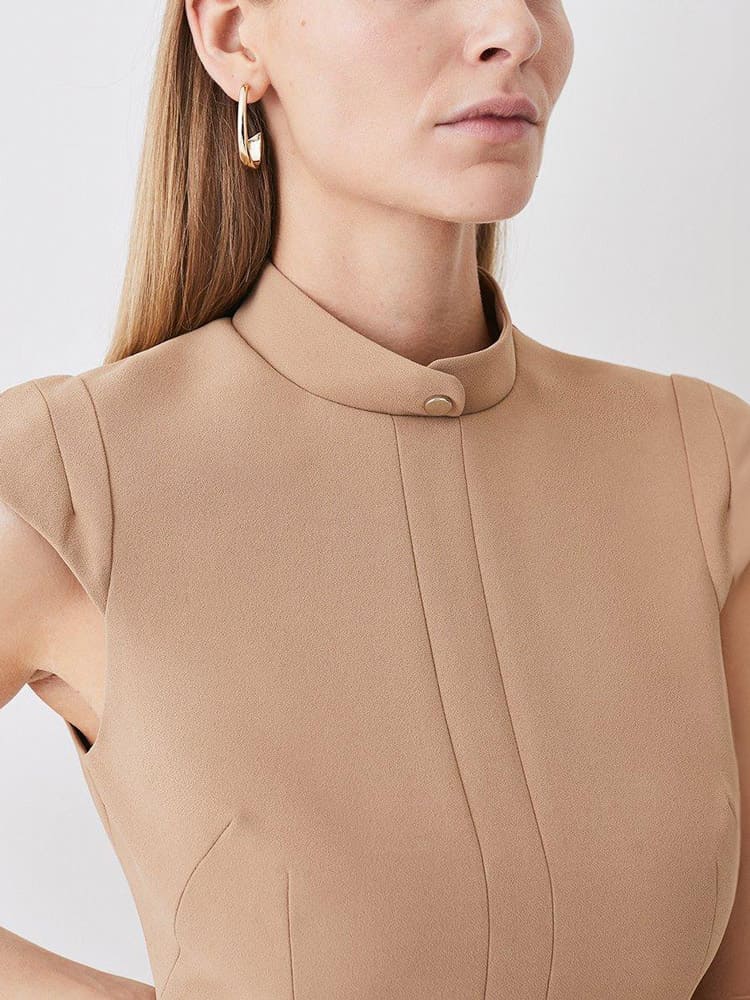 Military Tailored Mini Dress Newgew Dresses