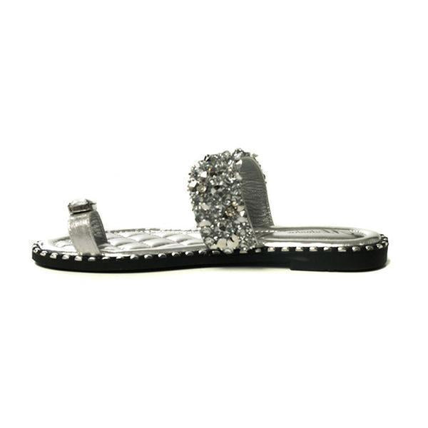 Embellished Open Toe Slippers NewGew