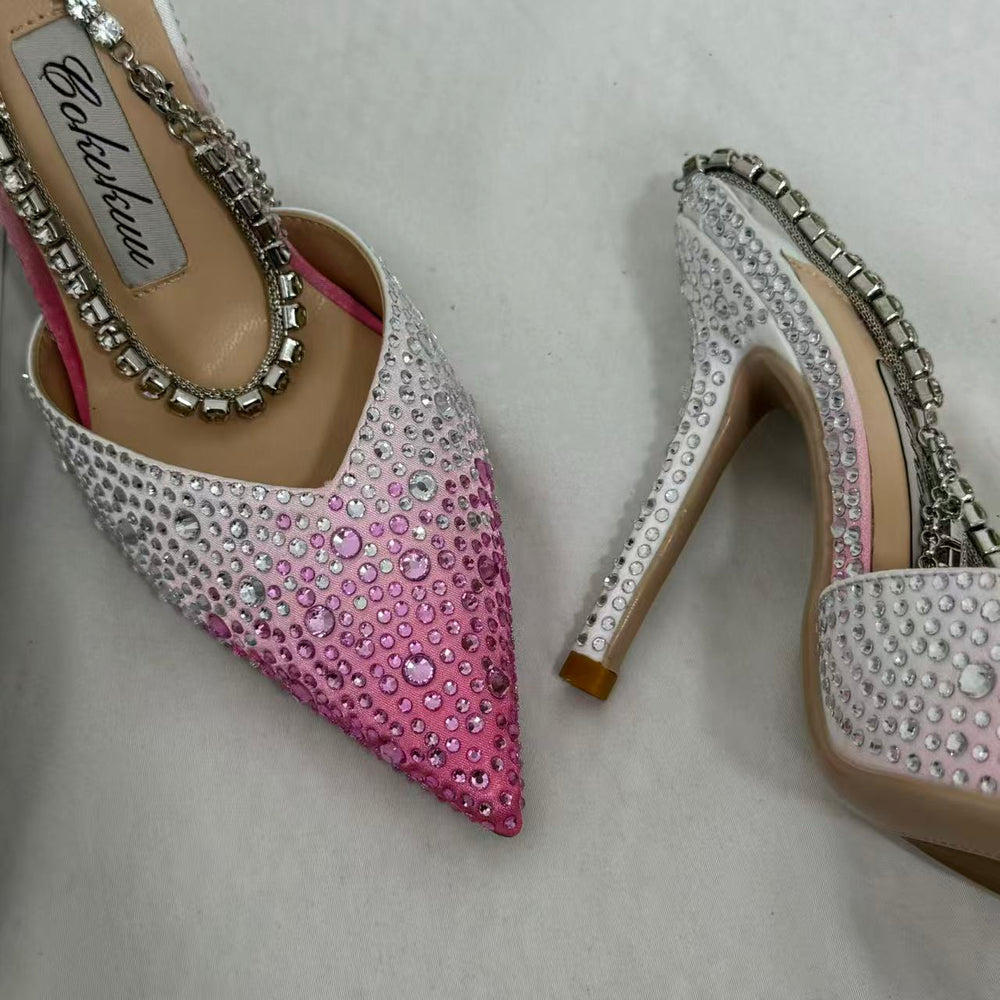Gradient Pink Closed-Toe Sandals PinTow