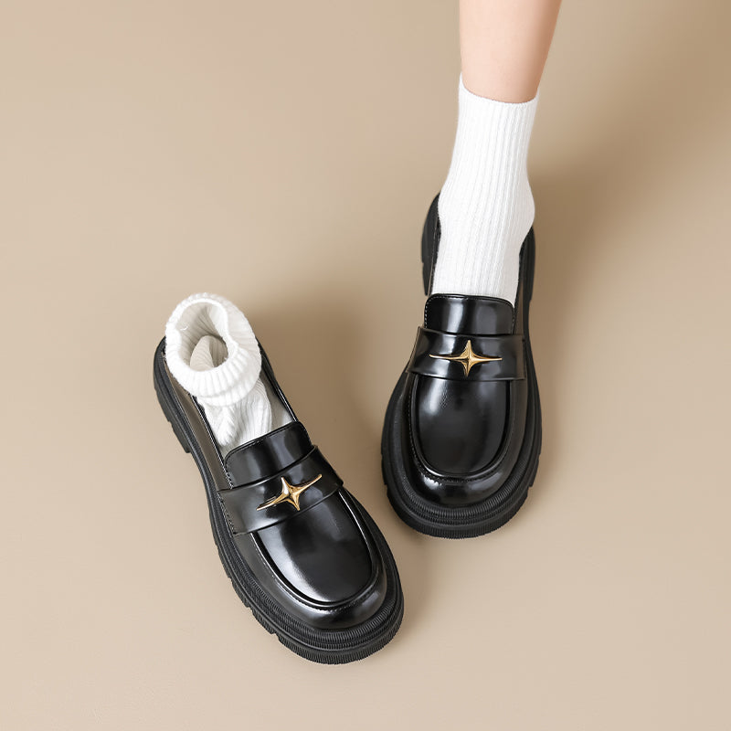 Women Retro Casual Spring Dress Loafers Newgew Shoes