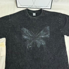 Printed Vintage-Wash Short-Sleeve T-Shirt PinTow