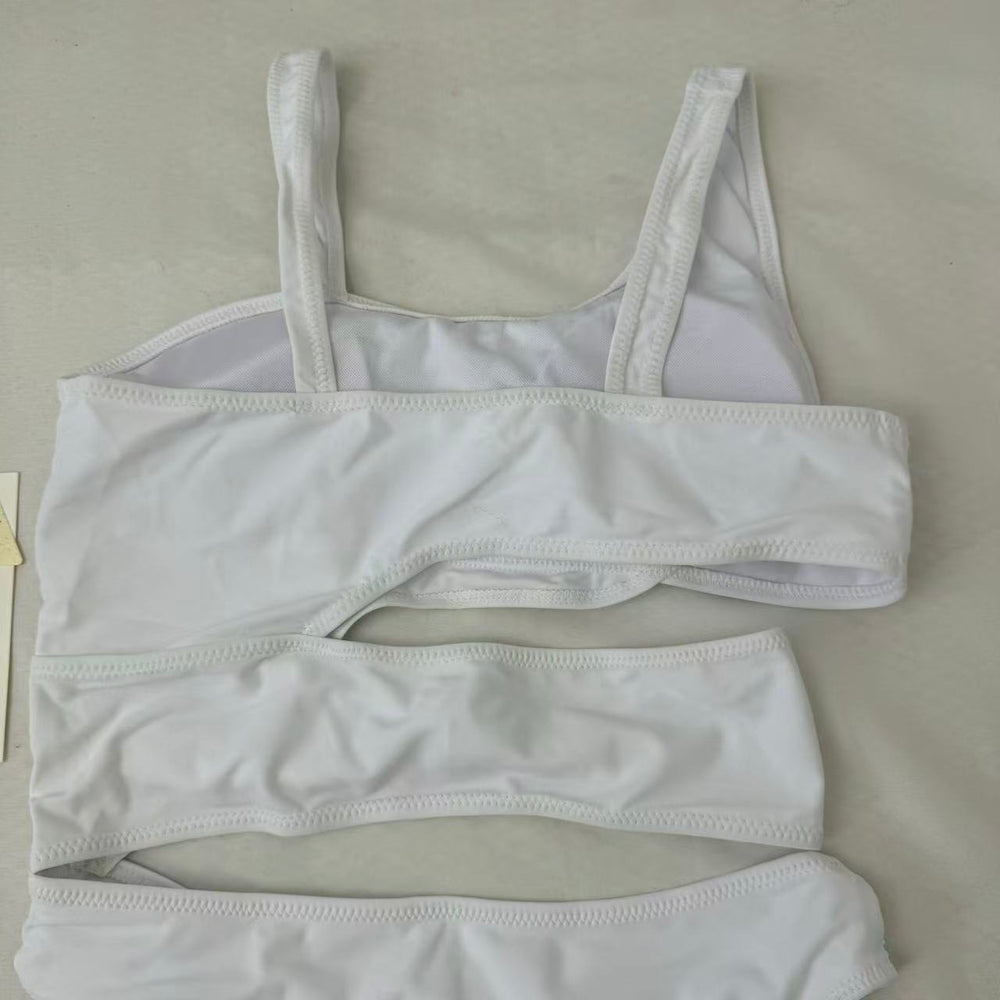 Patchwork Hollowed-Out One-Piece Top PinTow