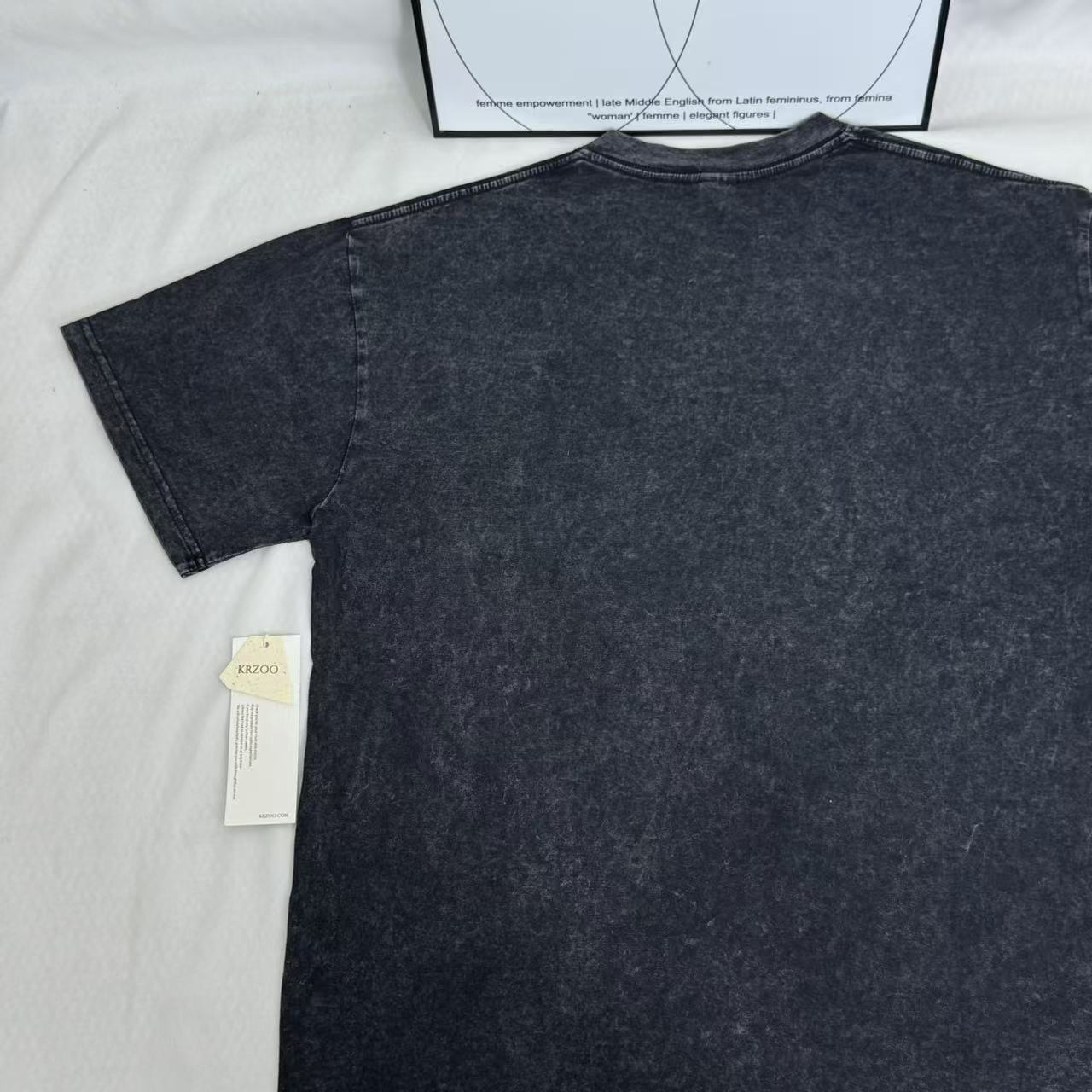 Printed Vintage-Wash Short-Sleeve T-Shirt PinTow