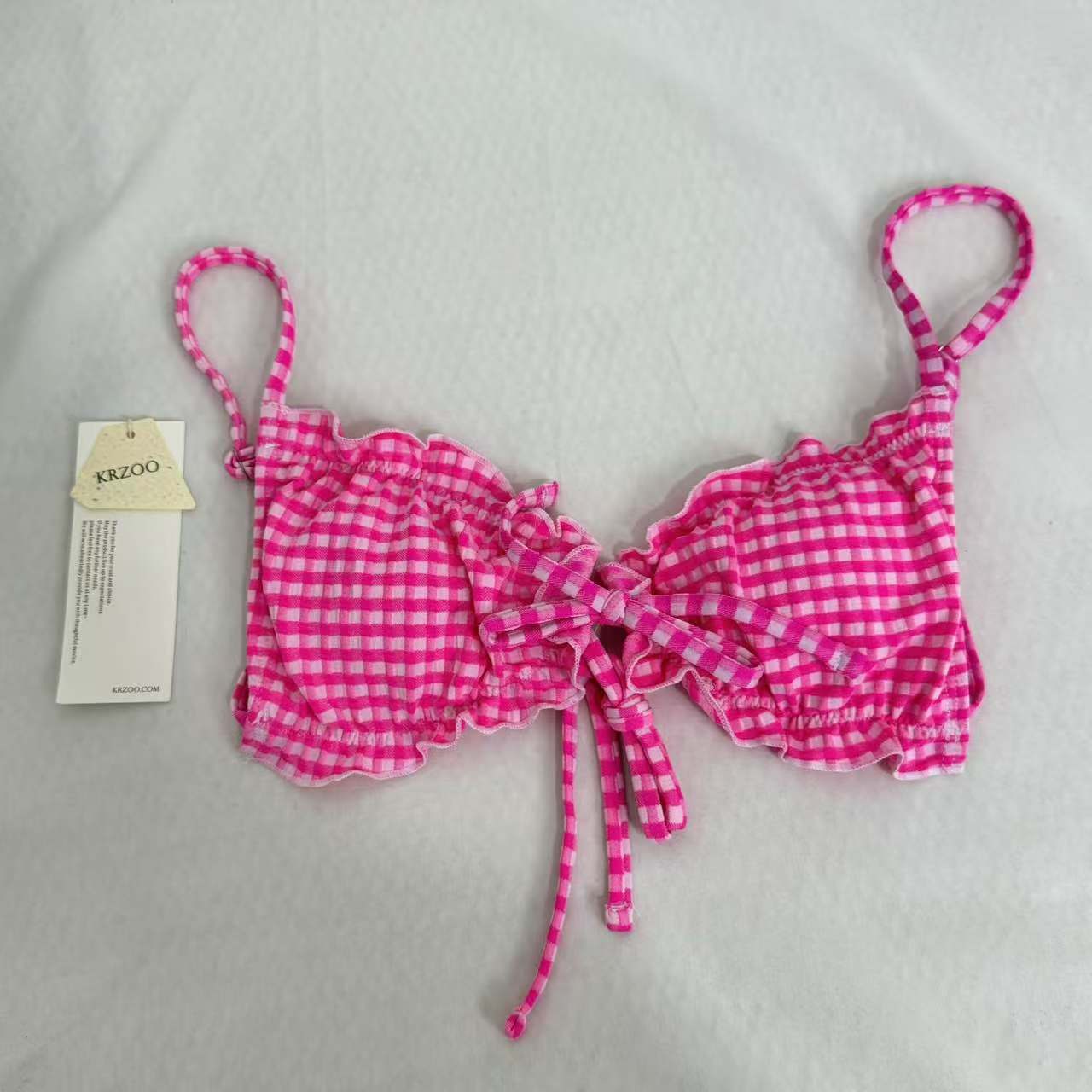 Belted Triangle Bikini Swimsuit Set PinTow