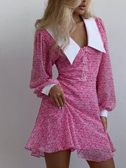 Elegant Doll Collar Mini Dress Newgew Dresses