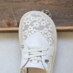 Women Retro Summer Canvas Mesh Casual Shoes Newgew Shoes