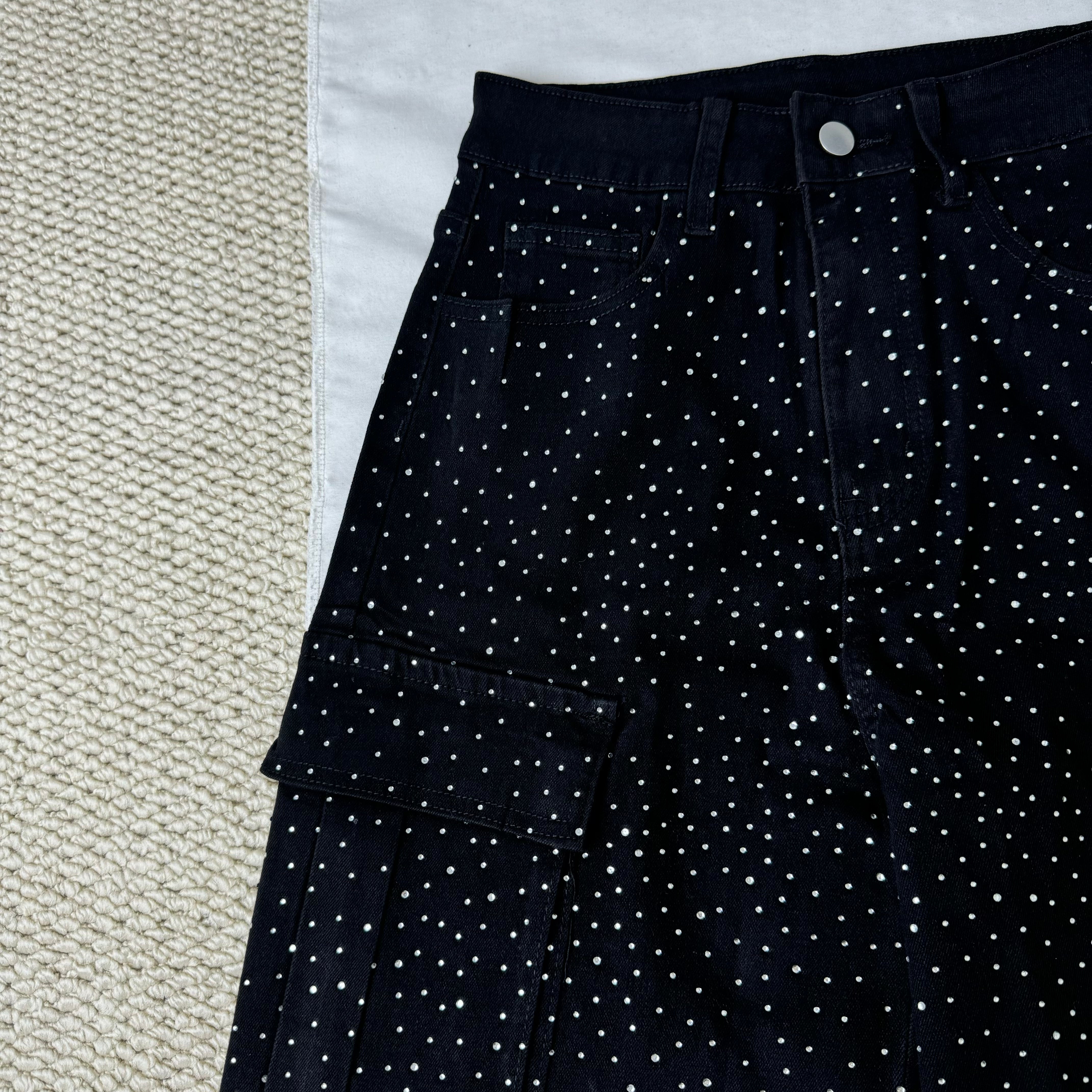 High-Waisted Starry Sky Jeans PinTow