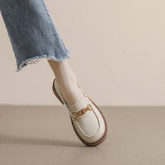 Women Retro Casual Soft Microfiber Leather Loafers Newgew Shoes