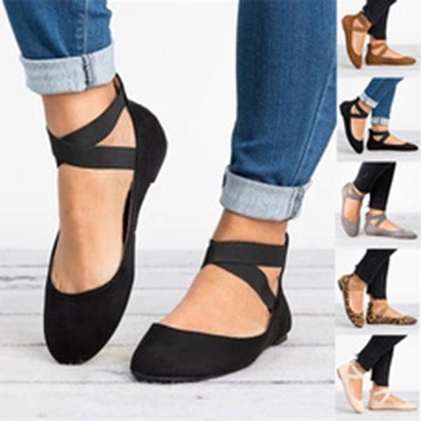 Women Fashion Classic Ballerina Flats Dancing Loafers NewGew