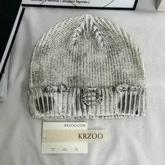 Distressed Ripped Knit Hat PinTow