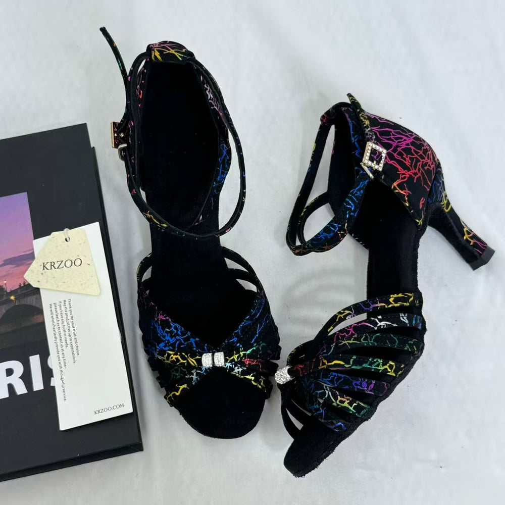 Soft-Soled Indoor High-Heeled Dance Shoes PinTow