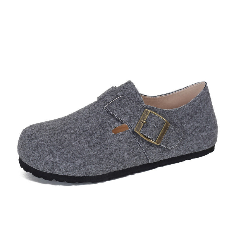 Women Retro Minimalist Flat Soft Casual Shoes Newgew Shoes