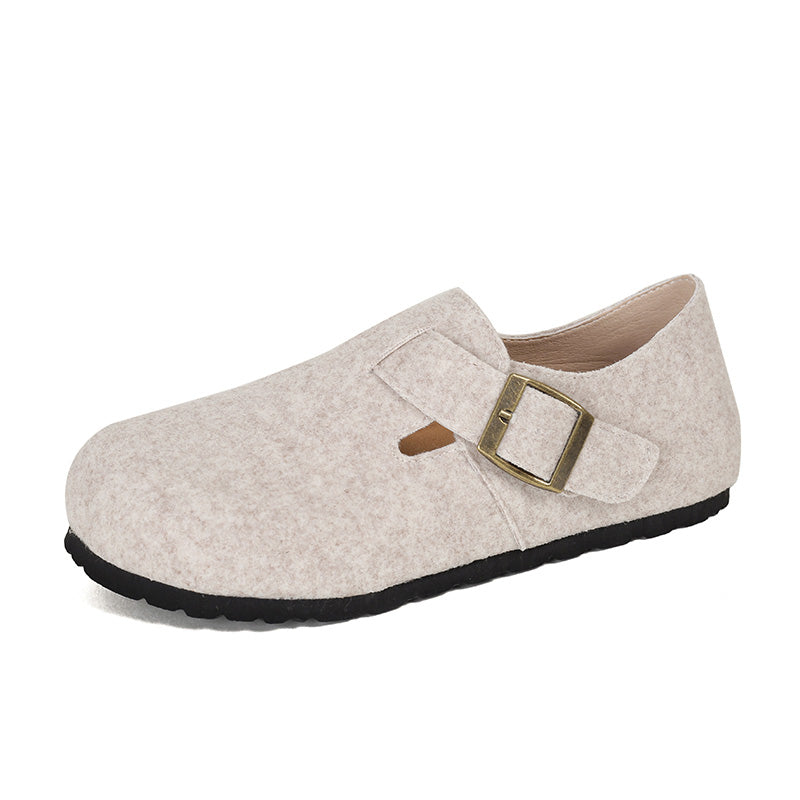 Women Retro Minimalist Flat Soft Casual Shoes Newgew Shoes