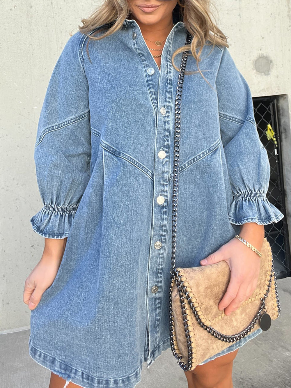 Downtown Denim Dress Newgew Dresses