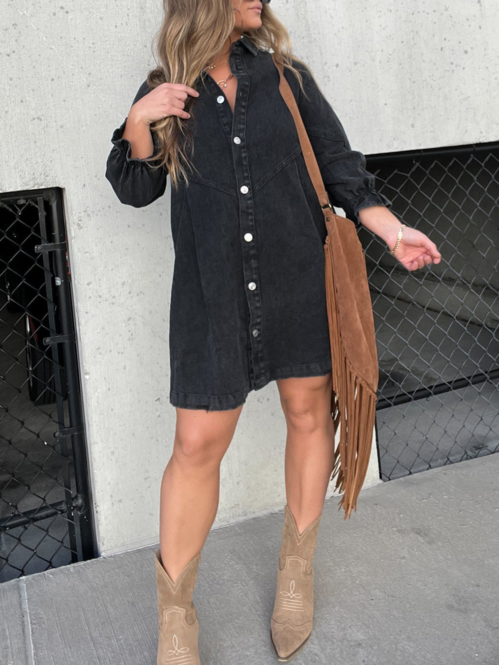 Downtown Denim Dress Newgew Dresses