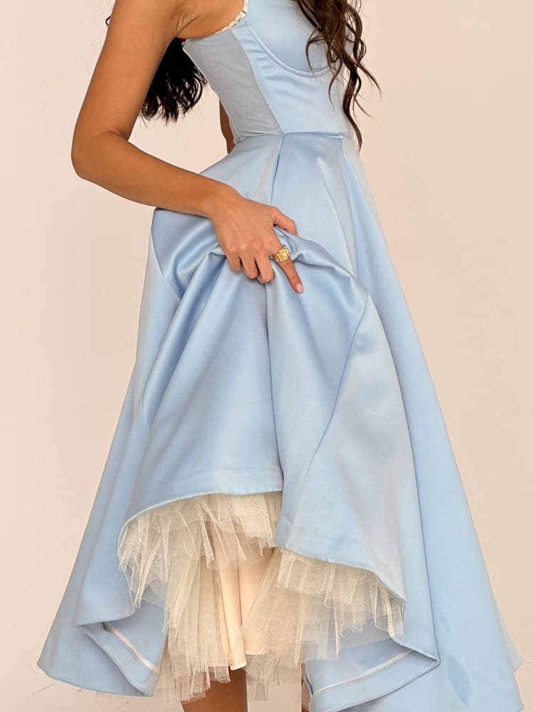 Cinderella Blue Tulle Midi Dress Newgew Dresses