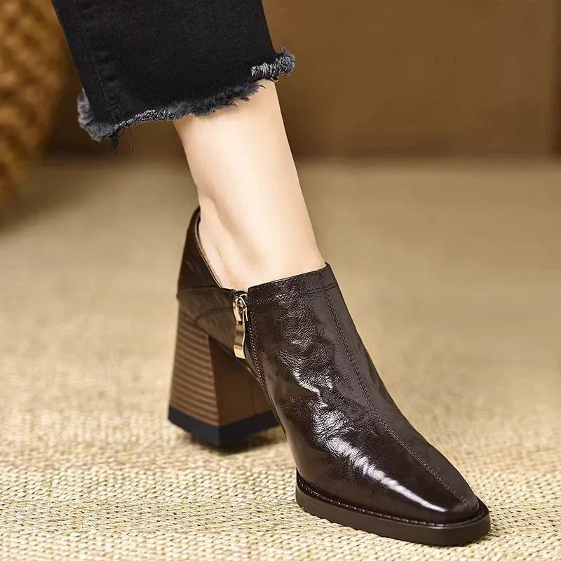 Side-Zipper High Heels Newgew