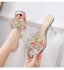 Color Me Pretty Gemstone Bead Mules Newgew