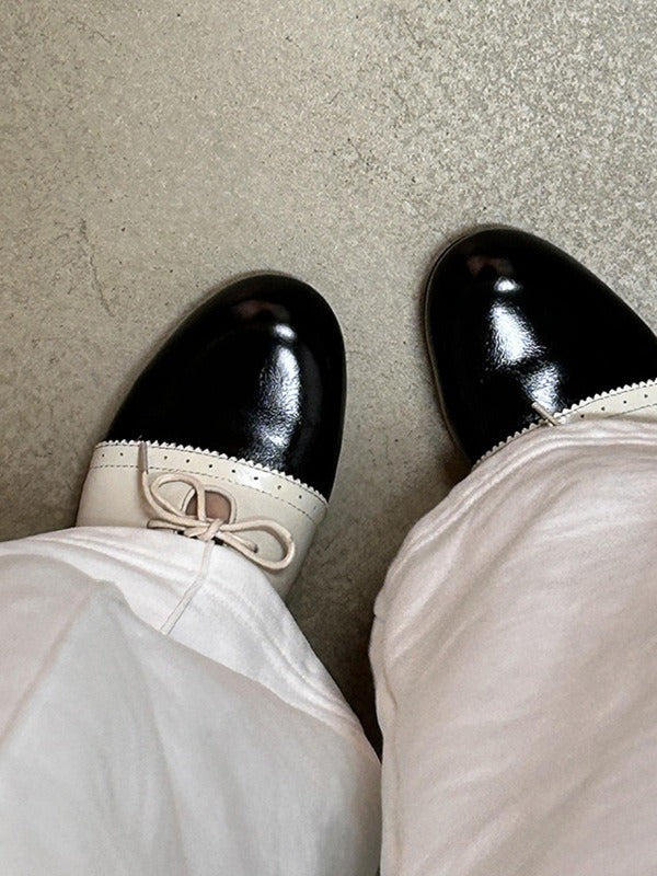 Strappy Flat Leather Shoes