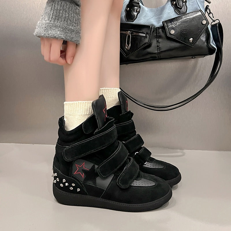 Inside-Heeled Thick-Soled High-Top Shoes Newgew